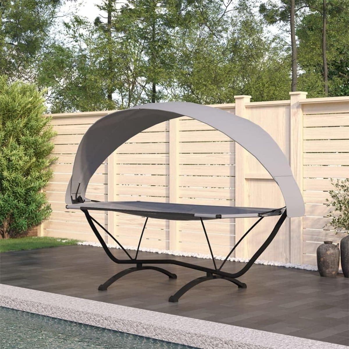 zonnebad ligbed outdoor relaxstoel genieten van de zon