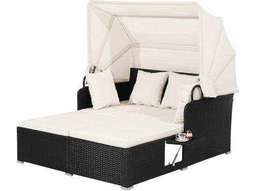 Zonneeiland Ligbed - Loungebed Tuin - Buiten Ontspannen - Inklapbaar