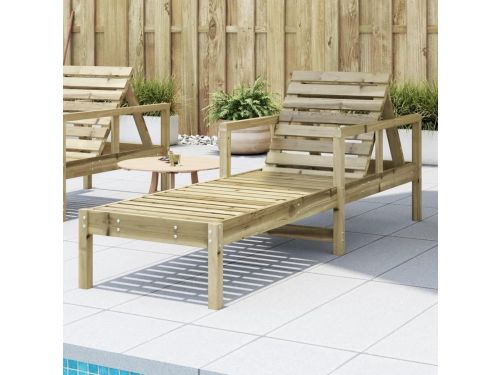 Zonneligstoel Hout - Ligbed Tuin - Buiten Ontspannen - Verstelbare