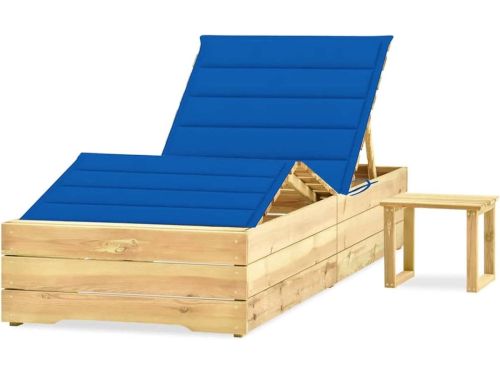 Zonneligstoel met tafel - Ligbed tuin - Ontspannen buiten