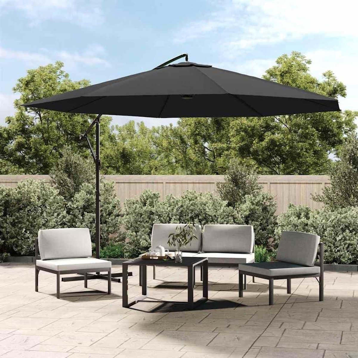 zweefparasol aluminium mast balkon parasol terras schaduw creëren