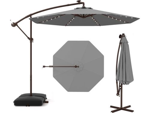 Zweefparasol - Balkonparasol Tuinparasol - Buiten Zonnen - 40 Led