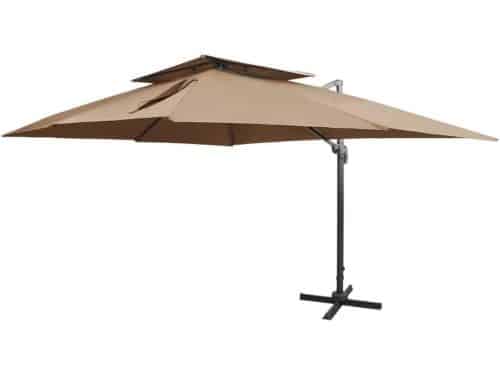Zweefparasol Dubbel Dak - Tuinparasol Schaduw - Buiten Ontspannen