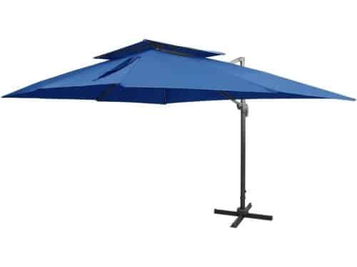 Zweefparasol Dubbel Dak - Tuinparasol Schaduwdoek - Zon Beschermen