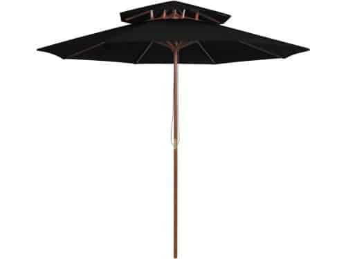 Zweefparasol Dubbel Dak - Tuinscherm Marktparasol - Buiten Zonnen