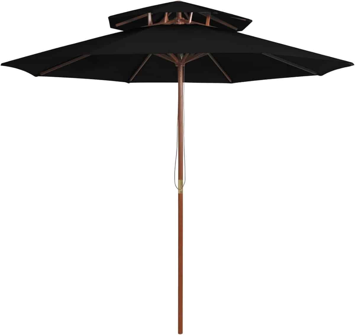 zweefparasol dubbel dak tuinscherm marktparasol buiten zonnen
