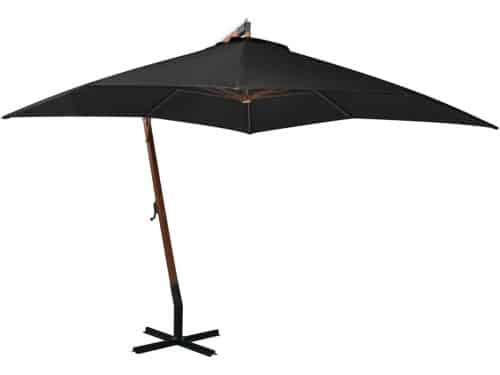 Zweefparasol Hout - Balkonparasol Tuinparasol - Buitenruimte Schaduw - Massief