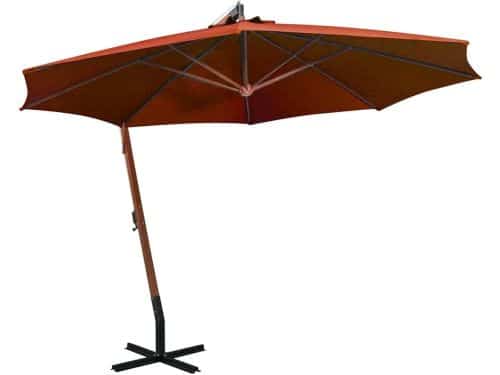Zweefparasol Hout - Staande Parasol - Terras Bescherming - Vrije