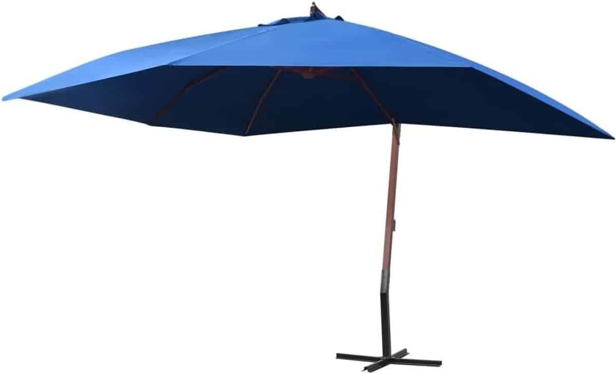 zweefparasol houten mast balkonparasol tuinparasol schaduw creëren