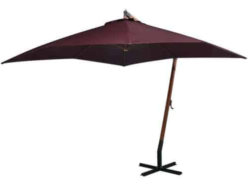 Zweefparasol Houten Mast - Buiten Schaduw - Terras Ontspannen