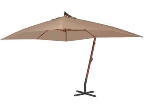 Zweefparasol Houten Mast - Tuinparasol Schaduwdoek - Buiten Ontspannen
