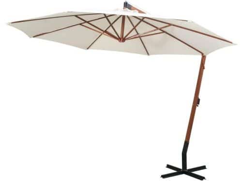 Zweefparasol Houten Paal - Hangparasol Tuinparasol - Terras Ontspannen