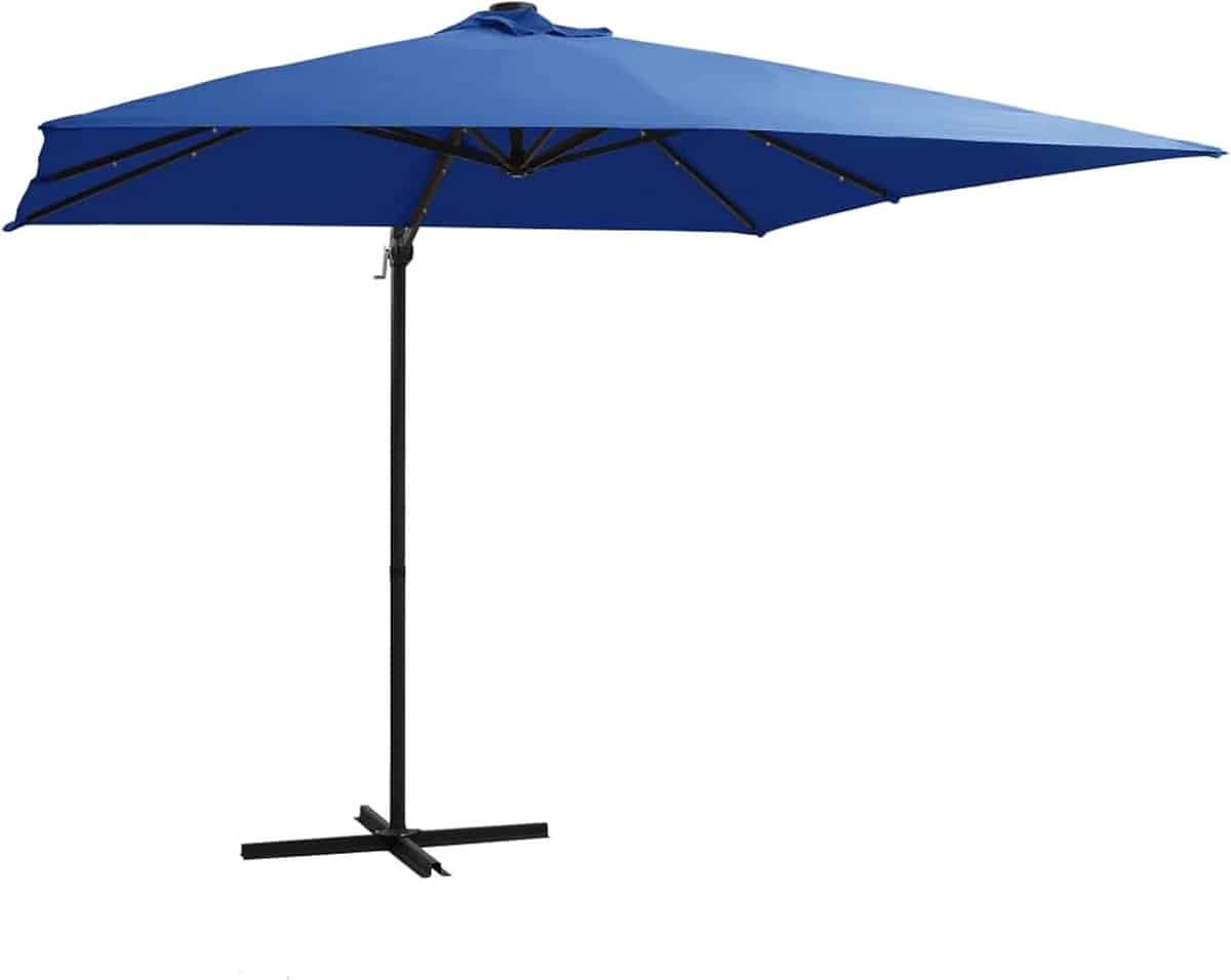 zweefparasol met led buitenparasol tuinparasol zomerse schaduw creëren