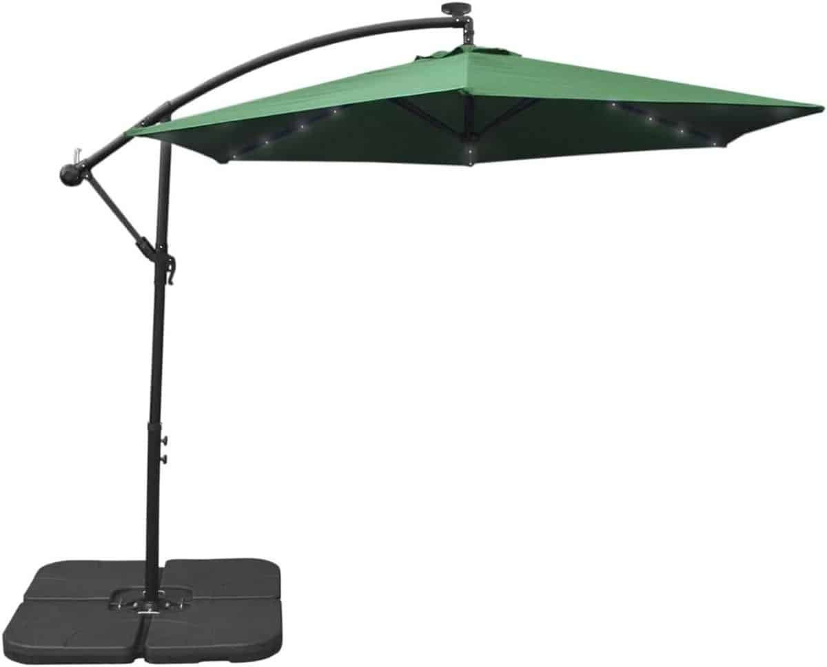 zweefparasol met led hangparasol tuinzon schaduw creëren
