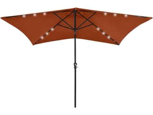 Zweefparasol met LED - Terrasparasol Schaduwdoek - Bescherming tegen zon