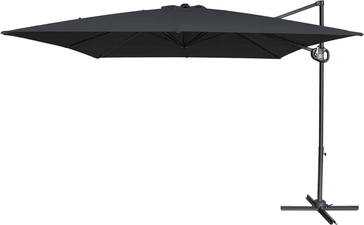 zweefparasol rechthoekig parasol tuin schaduw creëren uv werend
