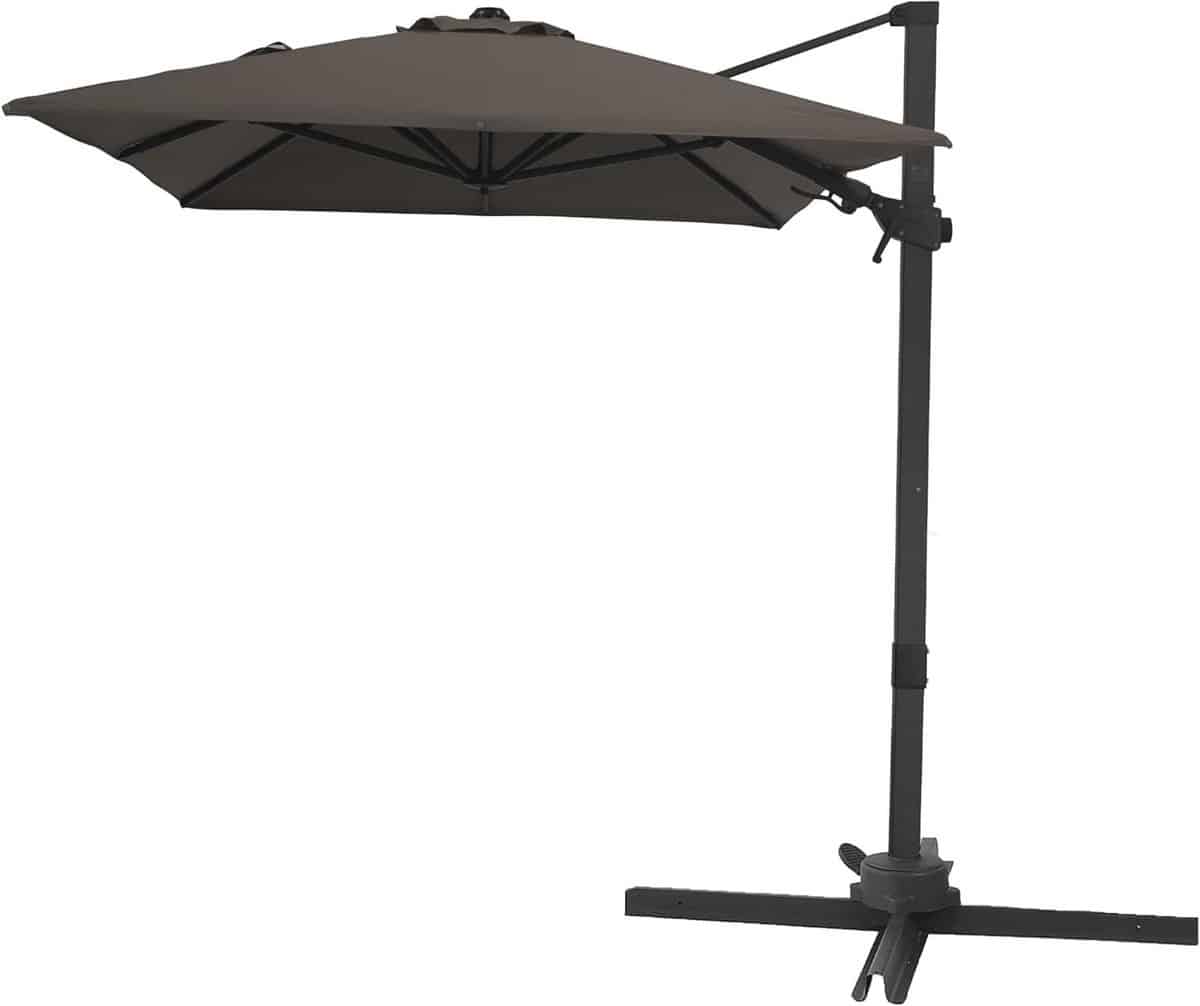 zweefparasol rechthoekig tuinparasol terrasparasol schaduw creëren 360
