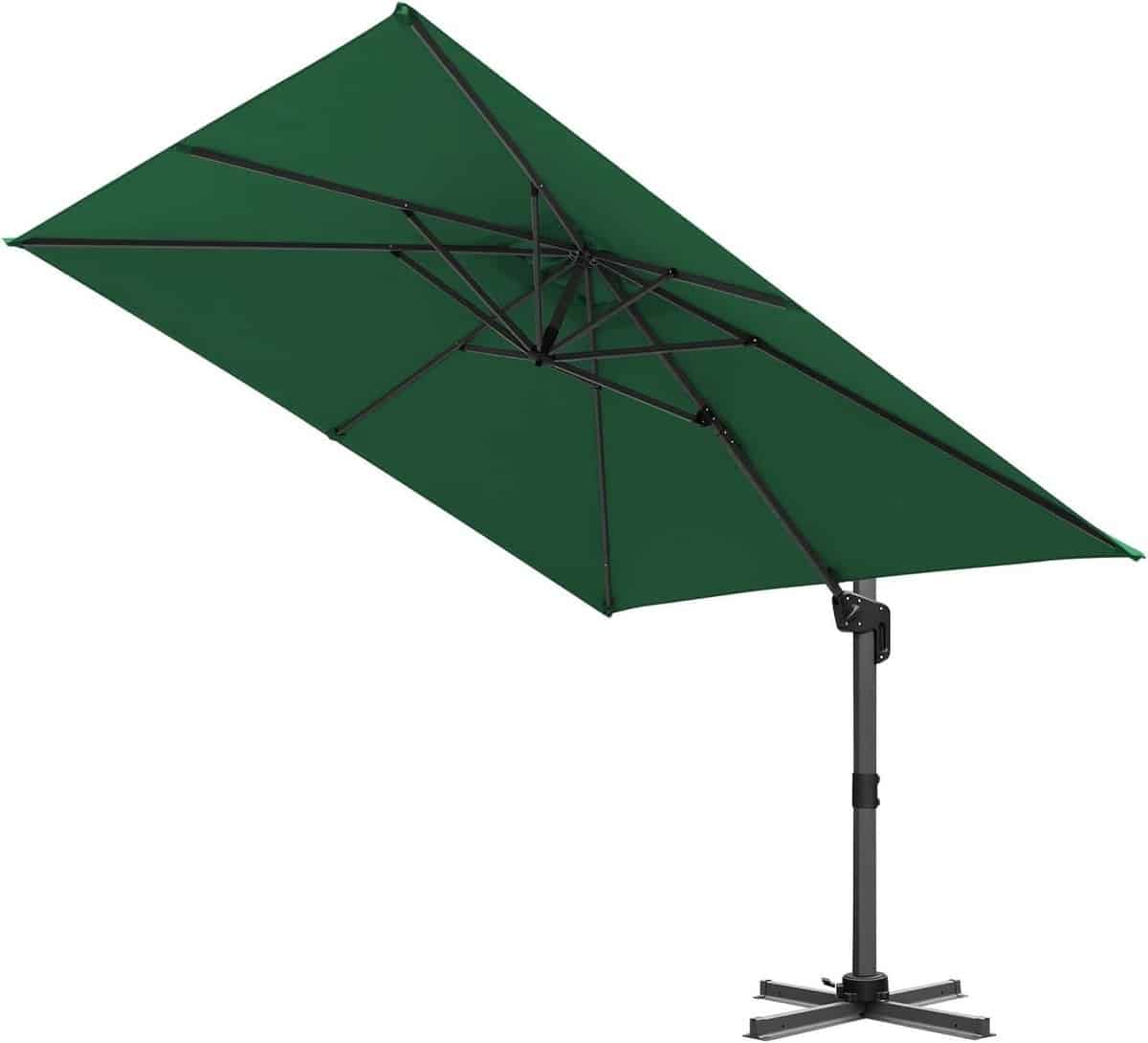 zweefparasol terrasparasol schaduw creëren 360 graden rotatie