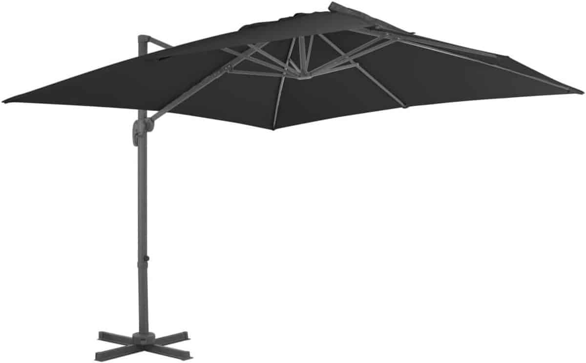 zweefparasol terrasparasol tuinparasol schaduw creëren 360 graden