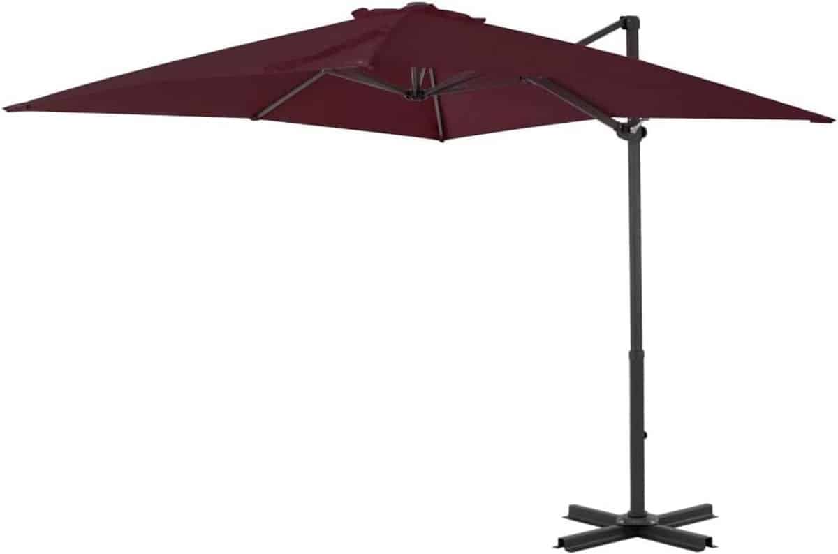 zweefparasol terrasparasol tuinparasol schaduw creëren 360 graden