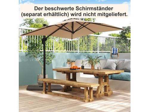 Zweefparasol Tuin - Balkon Scherm - Buiten Zonnen - 360