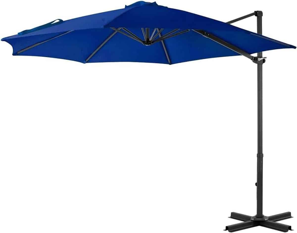 zweefparasol tuinparasol schaduwdoek terras ontspannen 360 graden