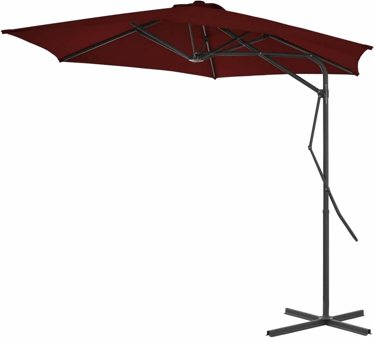zweefparasol tuinparasol zonnescherm buiten ontspannen 360 graden