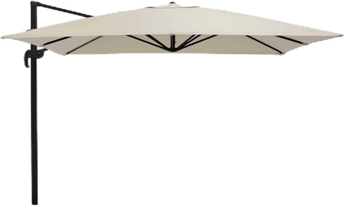 zweefparasol vierkant grote schaduw terras ontspannen 360