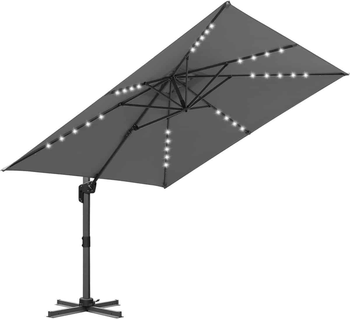 zweefparasol vierkant terrasparasol tuin bescherming tegen zon