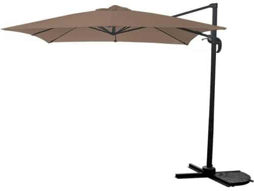 Zweefparasol Vierkant - Tuinparasol Buiten - Terras Schaduw - 360