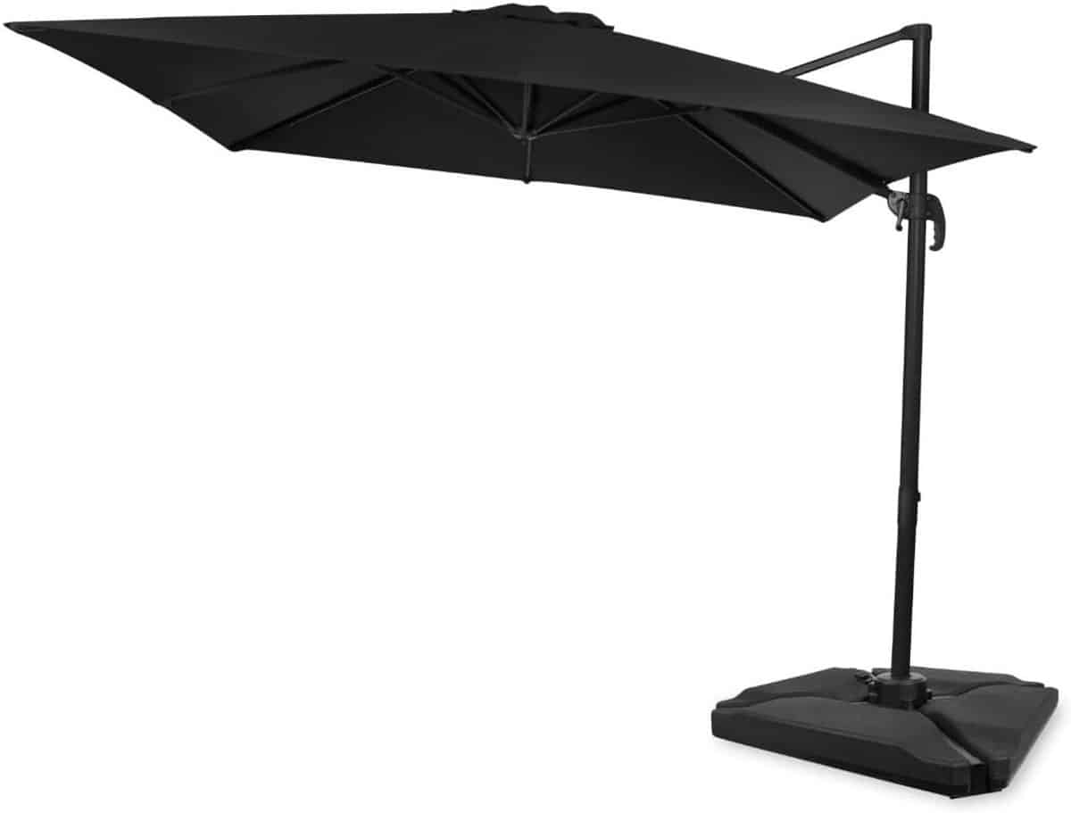 zweefparasol vierkant tuinparasol schaduw terras beschermen 360