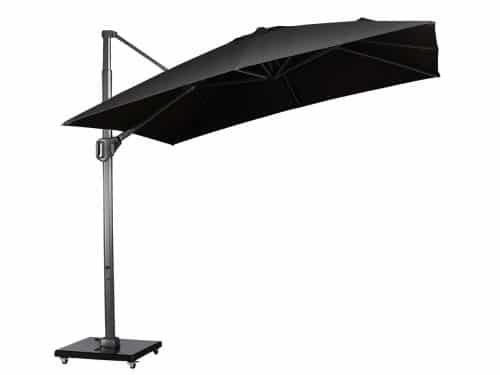 Zweefparasol zonwering Challenger T1 Telescope premium 350x350 cm Platinum - Platinum