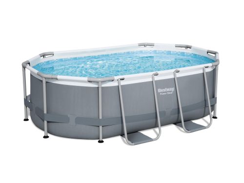 Zwembad steel pro max set ovaal grijs 305 Bestway - Bestway
