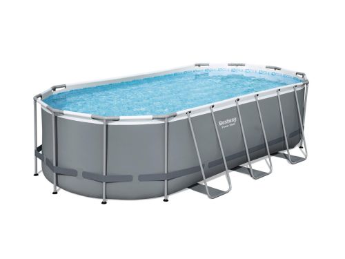 Zwembad steel pro max set ovaal grijs 549 Bestway - Bestway