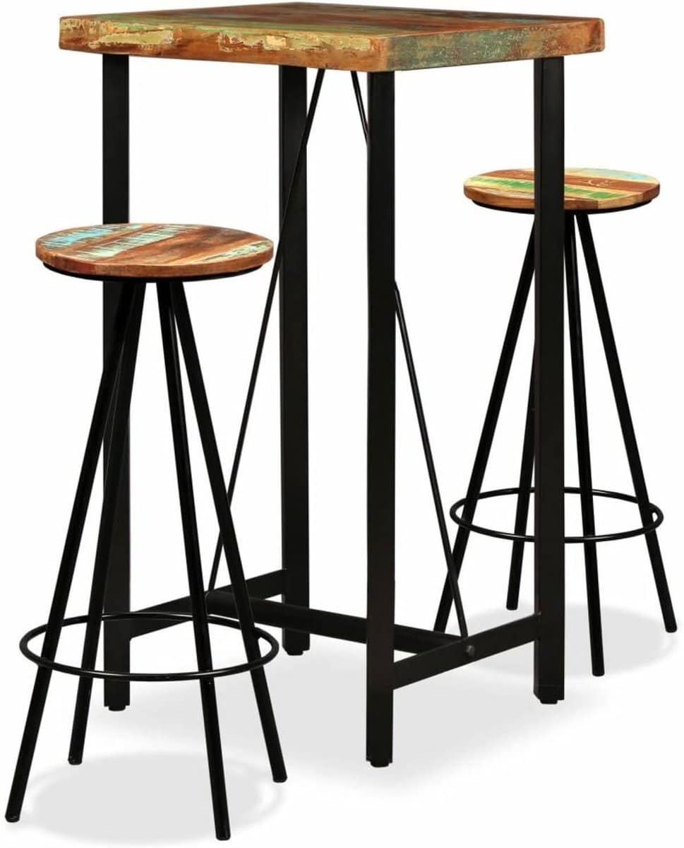 3 delige barset bartafel met krukken keuken en eetkamer