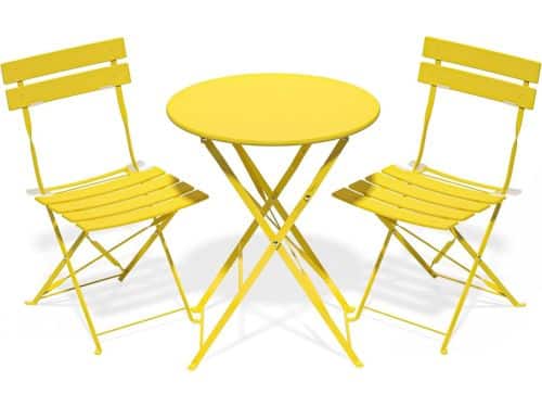 3-Delige Bistroset voor Balkon of Terras - Inklapbaar en Weerbestendig