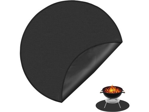 36" Round Fire Pit Mat - Fireproof Under The Grill