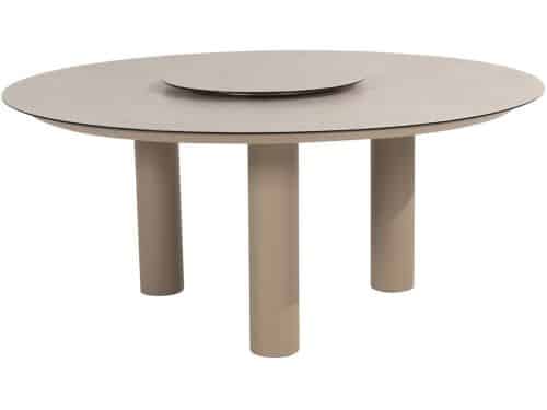 4 Seasons Donato tuintafel Ø160 cm latte incl Lazy Susan