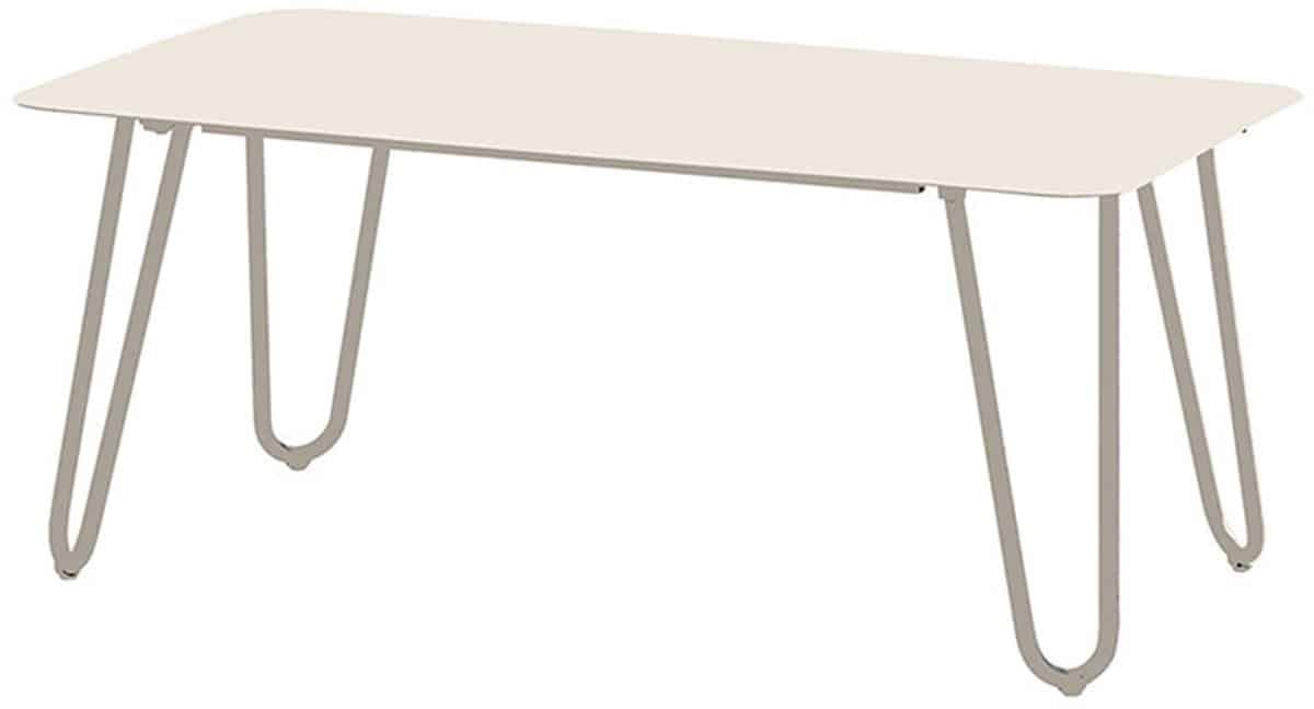 4 seasons outdoor cool lounge tuintafel 110x59x45 cm wit