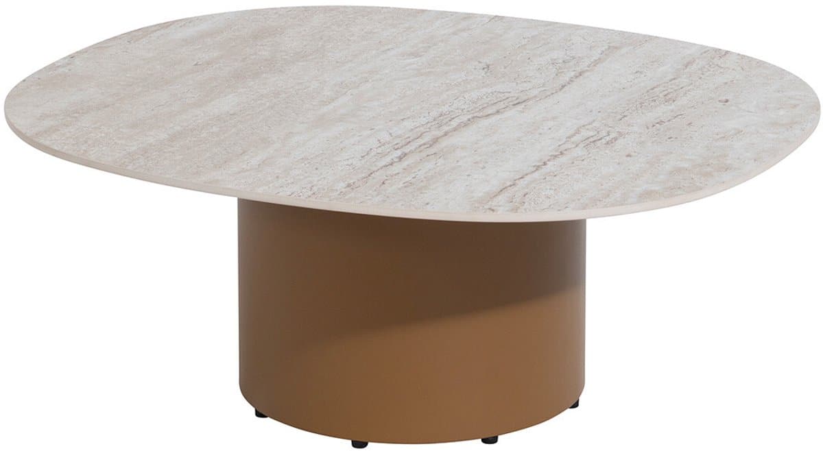 4 seasons sofie loungetafel 70x80x30 cm amber ceramic