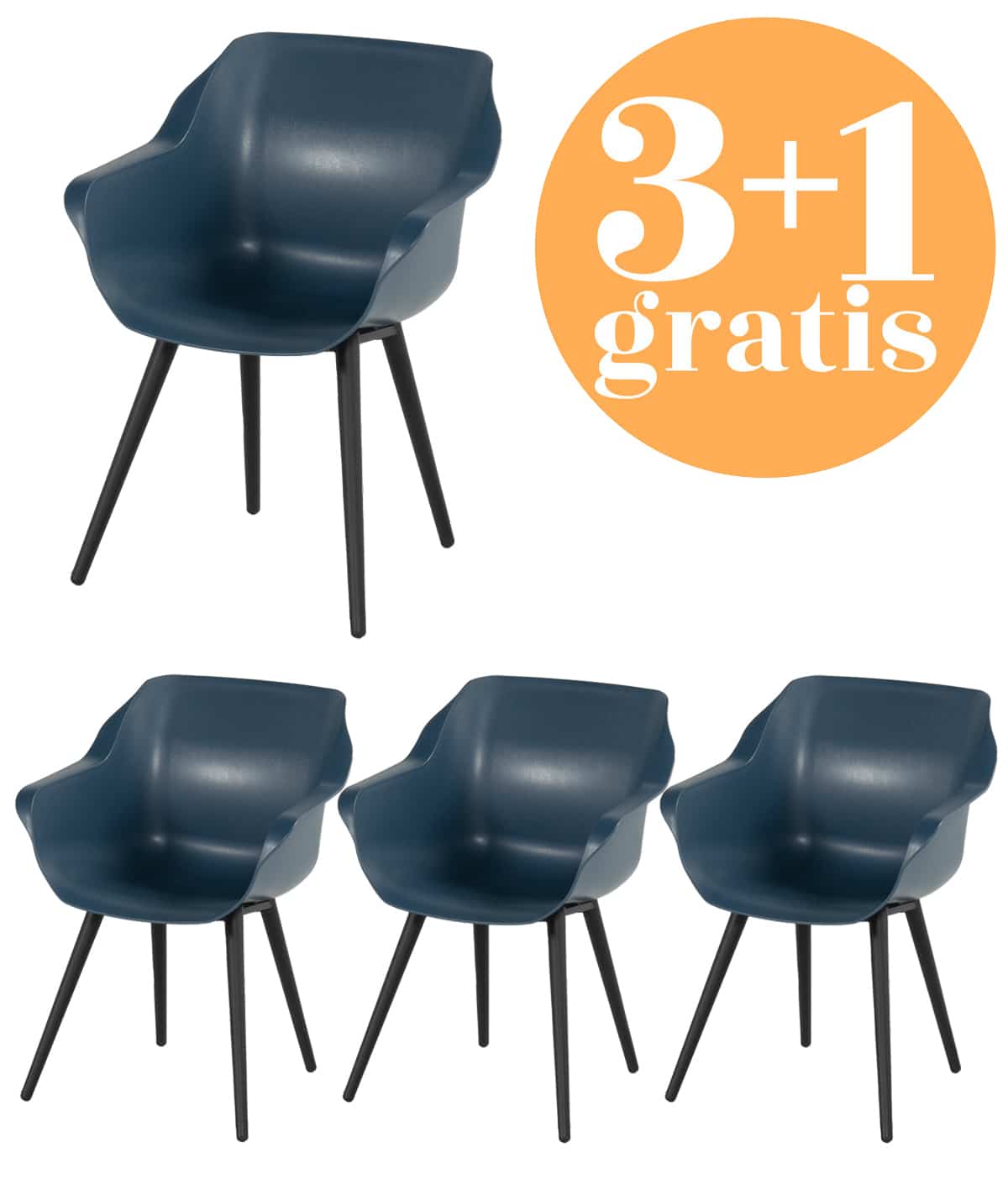 4 x hartman sophie studio steel blue