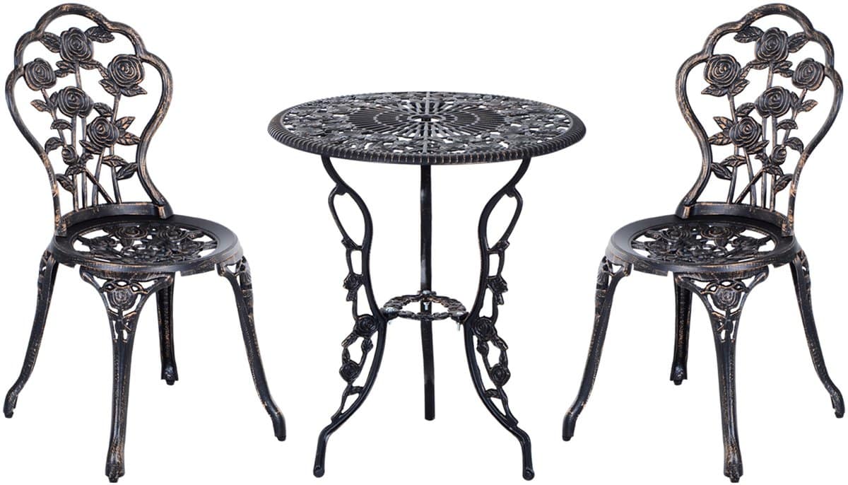 4goodz klassieke bistroset balkonset tuintafel en 2 tuinstoelen
