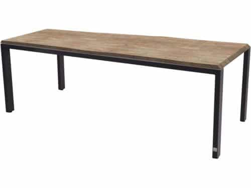 4SO - Goa tafelframe Antracite met tafelblad Robusto Teak 220