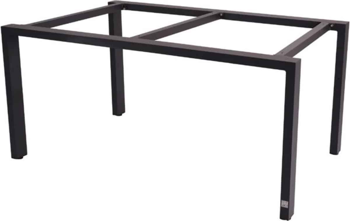 4so goa tafelframe antracite met tafelblad teak 160 x
