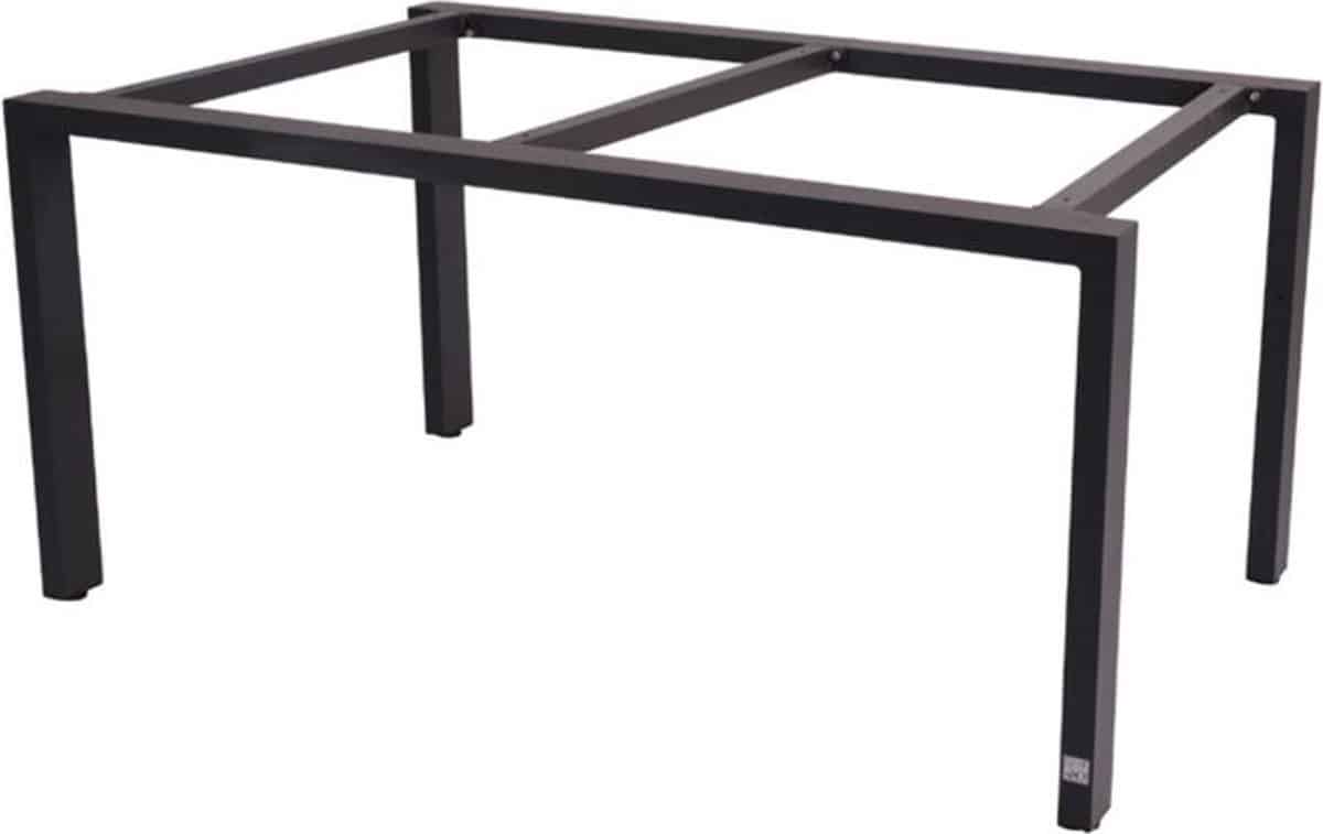 4so goa tafelframe antracite met tafelblad teak 160 x