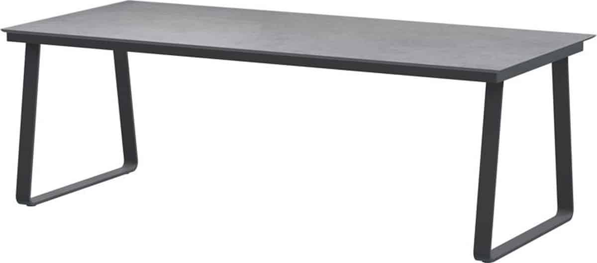 4so konos tafelframe antracite met hpl tafelblad light grey