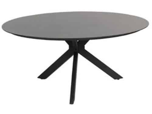 4so - Locarno dining tafel antraciet HPL slate dia. 160
