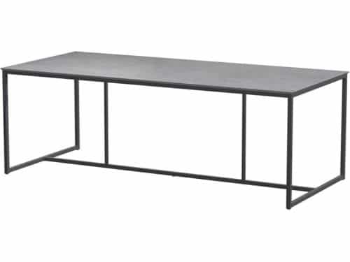4SO - Quatro Tafelframe Antracite met HPL Light Grey tafelblad