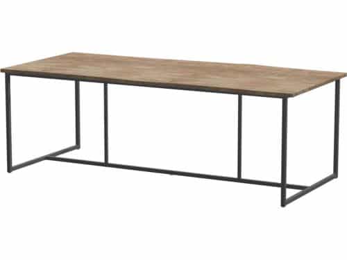 4SO - Quatro Tafelframe Antracite met Robusto Tafelblad Teak 220
