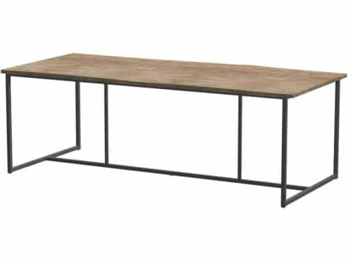 4SO - Quatro tafelframe Antracite met tafelblad Robusto Teak 220